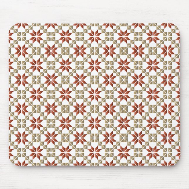 Latvian Morning SUN geometric pattern IX Mouse Mat (Front)
