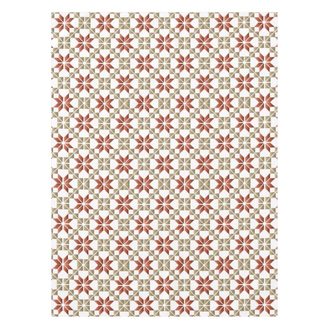 Latvian Morning SUN geometric pattern IX Tablecloth (Front)