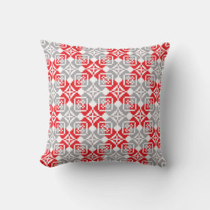 Latvian Morning SUN geometric pattern VI Cushion
