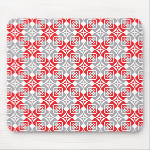 Latvian Morning SUN geometric pattern VI Mouse Mat