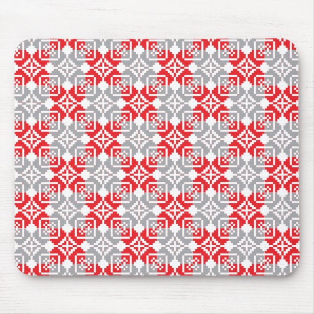 Latvian Morning SUN geometric pattern VI Mouse Mat (Front)