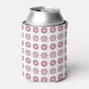 Latvian Morning SUN geometric pattern VII Can Cooler