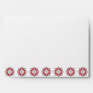 Latvian Morning SUN geometric pattern VII Envelopes