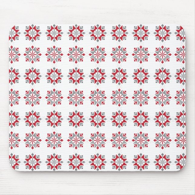 Latvian Morning SUN geometric pattern VII Mouse Mat (Front)