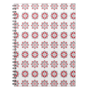Latvian Morning SUN geometric pattern VII Notebook