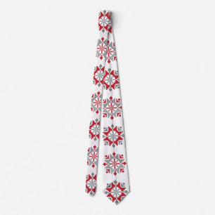 Latvian Morning SUN geometric pattern VII Tie