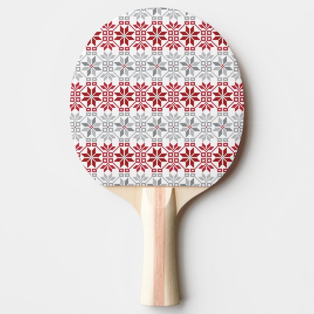 Latvian Morning SUN geometric pattern VIII Ping Pong Paddle (Front)