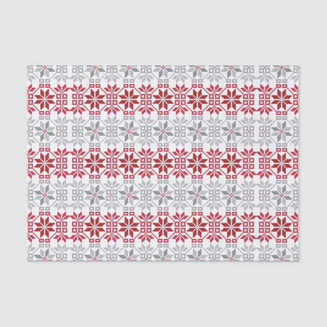 Latvian Morning SUN geometric pattern VIII Tissue Paper (Front)