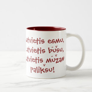 Latvian mug