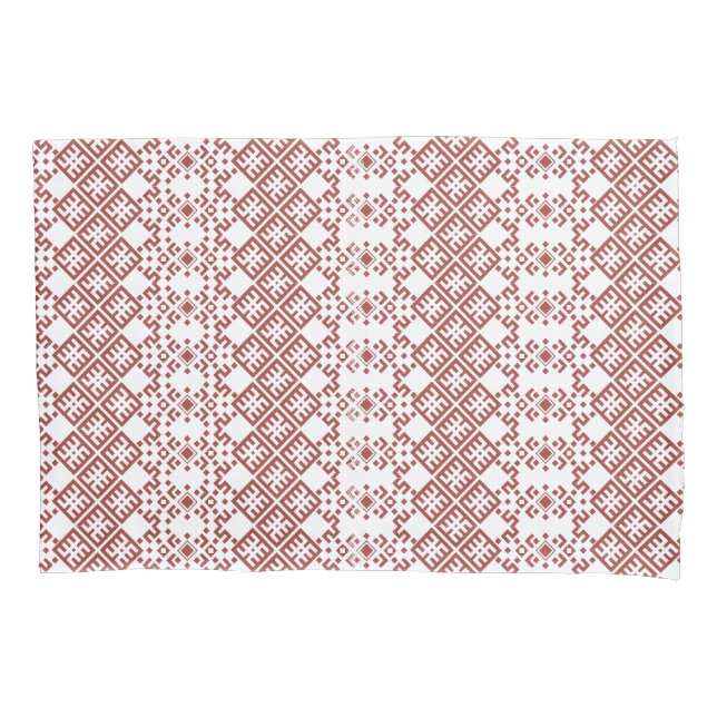 Latvian pattern pillowcase (Front)
