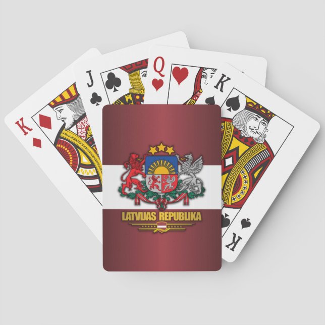 Latvian Pride Playing Cards (Back)