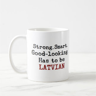 latvian strong coffee mug