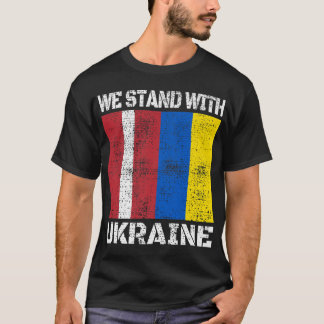 Latvian Support Ukrainian We Stand With Ukraine La T-Shirt