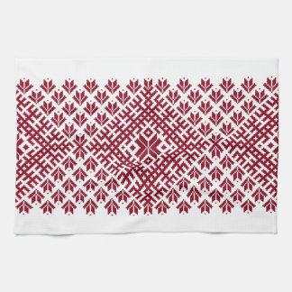Latvian traditional continuous pattern cloth