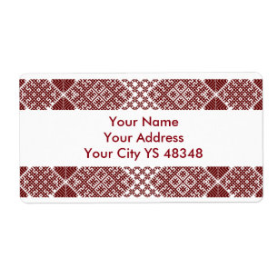 Latvian traditional Lielvarde belt motif design