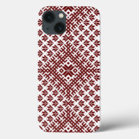 Latvian traditional red design