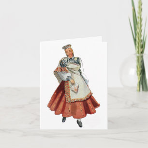 Latvian Tradtitional costume Nica Card
