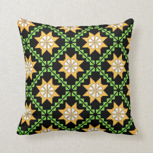 Latvian Vintage folk art Auseklis design Cushion