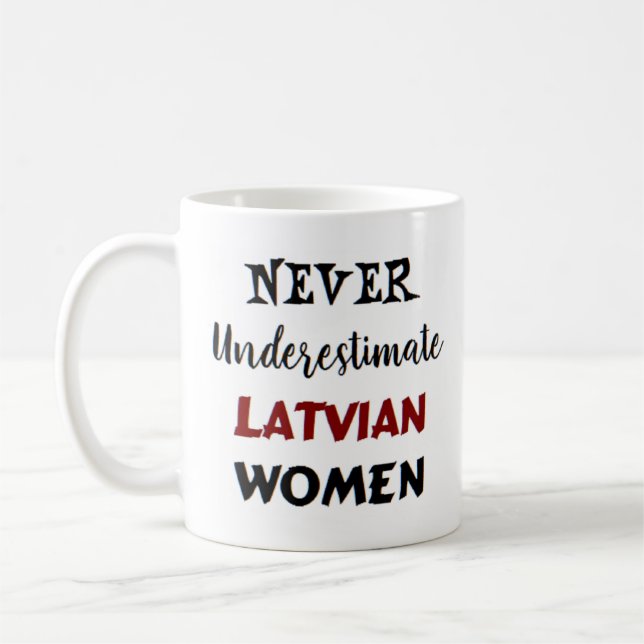 latvian women coffee mug (Left)