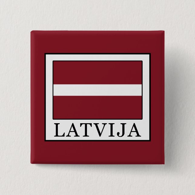 Latvija 15 Cm Square Badge (Front)
