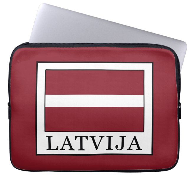 Latvija Laptop Sleeve (Front)