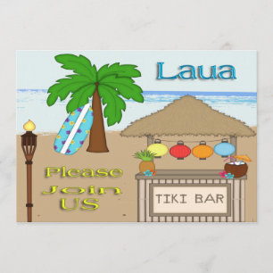 Laua / Tiki Party Invitations