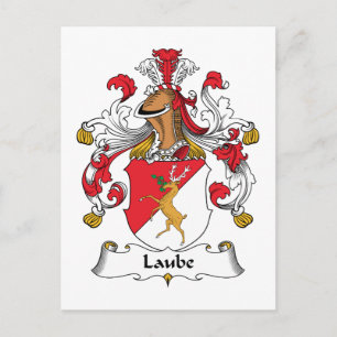 Laube Family Crest Postcard