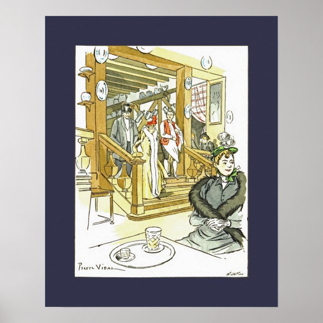 L'Auberge des Adrets ~P. Vidal ~*Change Mat Colour Poster (Front)