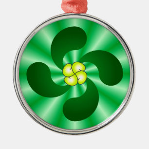 Lauburu Baskenkreuz Basque cross Metal Tree Decoration