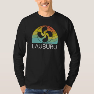Lauburu Basque Country Cross Ikurrina Euskal Herri T-Shirt