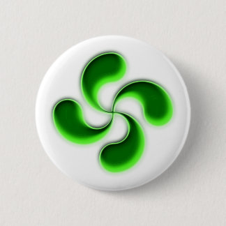 Lauburu Basque cross 6 Cm Round Badge