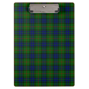 Lauder tartan blue green plaid clipboard