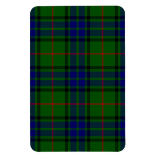 Lauder tartan blue green plaid magnet