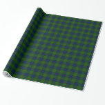 Lauder tartan blue green plaid wrapping paper<br><div class="desc">Lauder clan tartan blue green plaid</div>