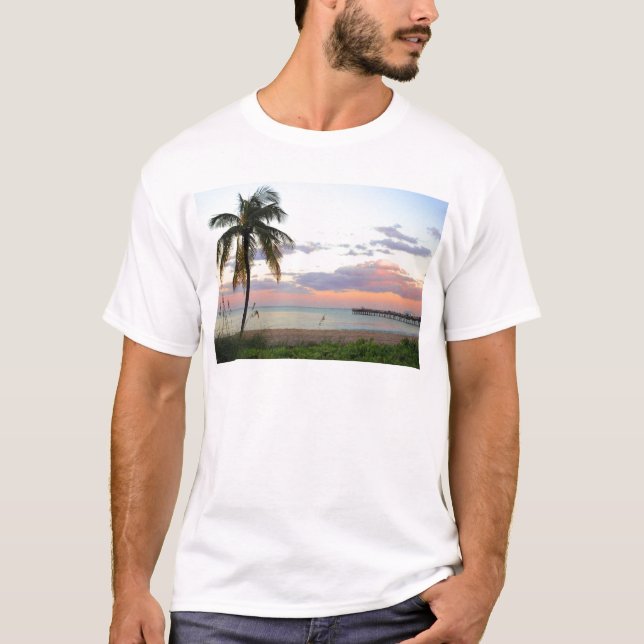 Lauderdale-by-the-Sea, Florida Sunset T-Shirt (Front)