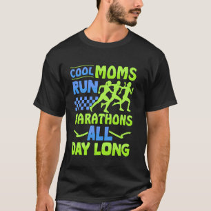 Läuferin COOL MOMS RU MARATHONS ALL DAY LONG Runni T-Shirt