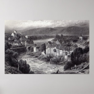 Lauffenberg, engraved by E.P. Brandard Poster