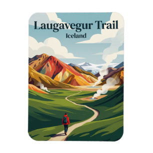 Laugavegur Trail Iceland Magnet