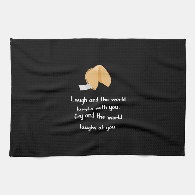 Laugh and Cry Tea Towel (Horizontal)