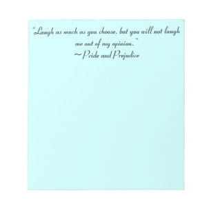 Laugh As Much As You Choose Jane Austen Quote Notepad
