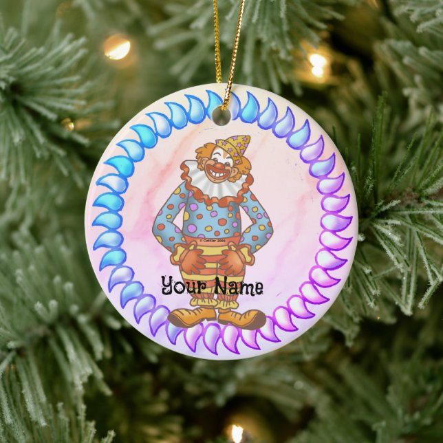 Laugh Clown  Ceramic Tree Decoration (Tree)