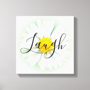 Laugh Daisy Canvas Print