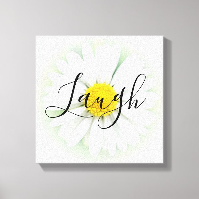 Laugh Daisy Canvas Print (Front)