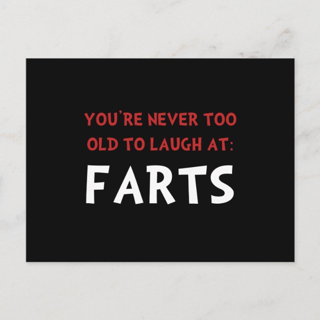 Laugh Farts Postcard (Front)