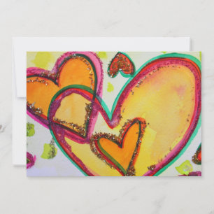 Laugh Hearts Connect Custom Invitation or  Invites