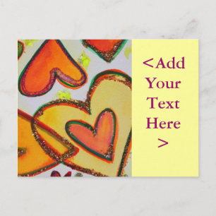 Laugh Hearts Crossing Postcard