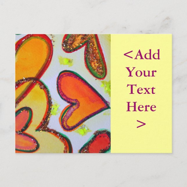 Laugh Hearts Garden Postcard (Front)