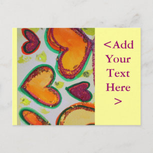 Laugh Hearts Pink Bliss Postcard