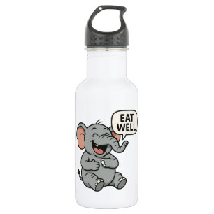 Laugh It Off! Funny Laughing Elephant Water Bottle