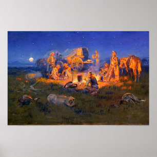 Laugh Kills Lonesome Cowboys C M Russell 1925 Poster